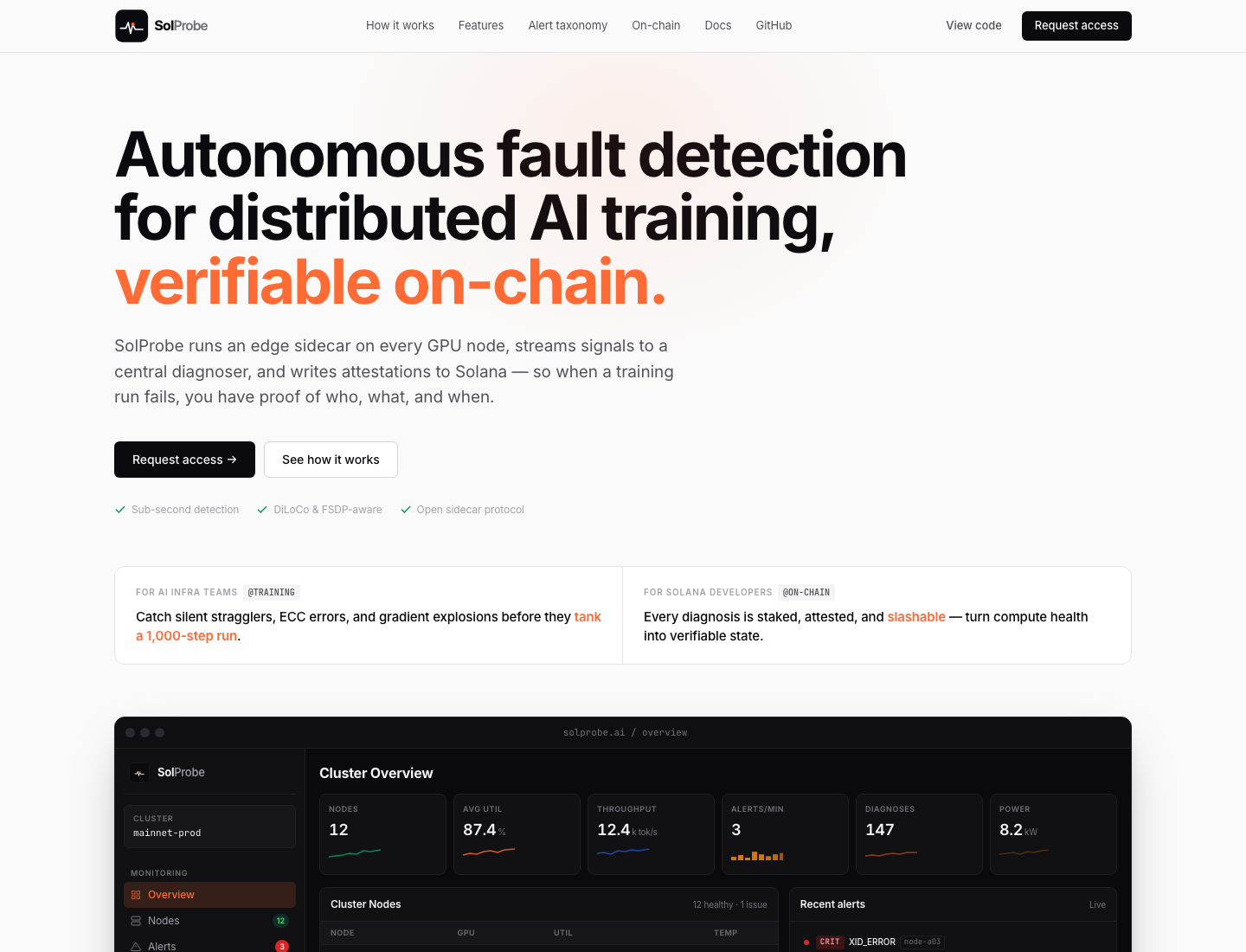 SolProbe landing page
